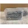 Image 4 : Lot of 2 Stainless Steel Hex Head Bolts Screws 1/4 -20x3