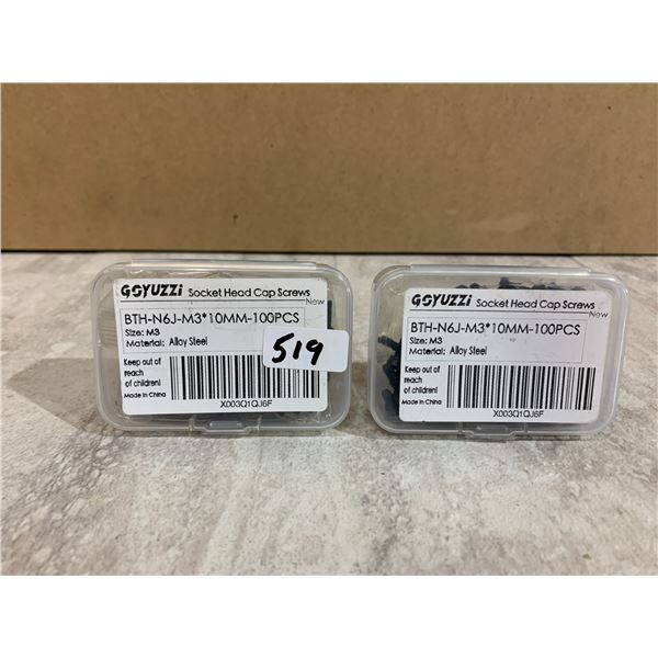 Lot of 2 Socket Head Cap Screws 10mm - 100Pcs