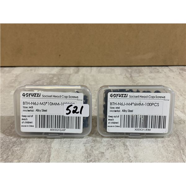 Lot of 2 Socket Head Cap Screws 10mm - 100Pcs