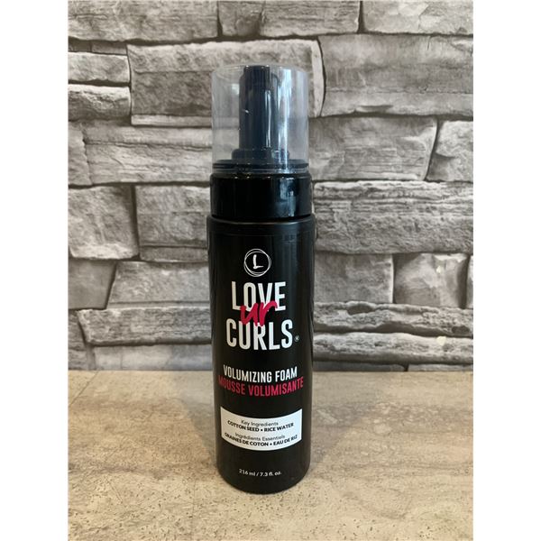 Lot of 2 LoveUrCurls Volumizing Hair Foam (216ml) - New