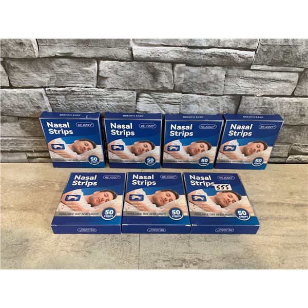 Lot of 7 - 50 Packs of Nasal Strips