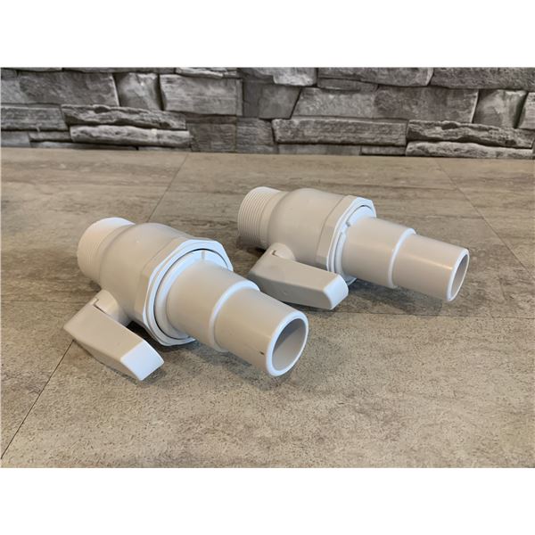 Lot of 2 PVC Check Valves - Ball Valves
