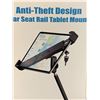 Image 2 : Anti-Theft Car Seat Rail Tablet Mount