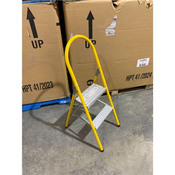 Yellow Two Rung Step Ladder