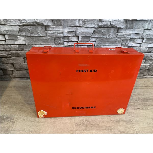 Empty Metal First Aid Kit Box