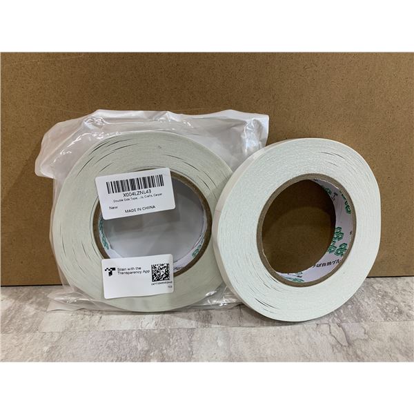 Lot of 2 Double Sided Tape Rolls