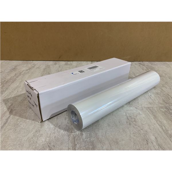 White Heat Transfer Vinyl 12in X 25 FT White Iron On Compatible With Cricut all Cutting Machines