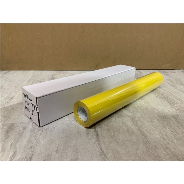 Yellow HTV - 12 inch x 15 ft Iron on HTV - Compatible with Cricut