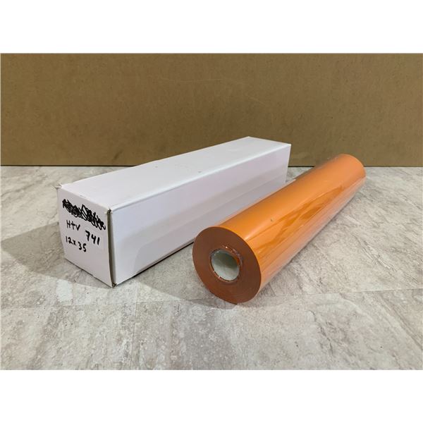 Orange HTV - 12in x 35 - Compatible With Cricut
