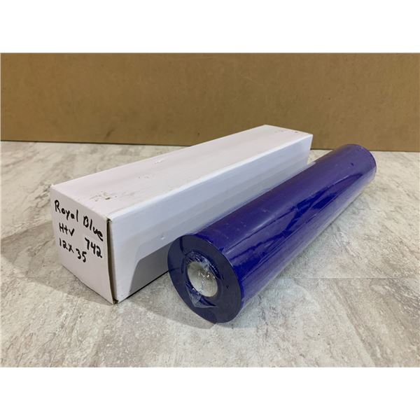 Royal Blue 12in x 35 Iron on Vinyl - HTV - Compatible With Cricut