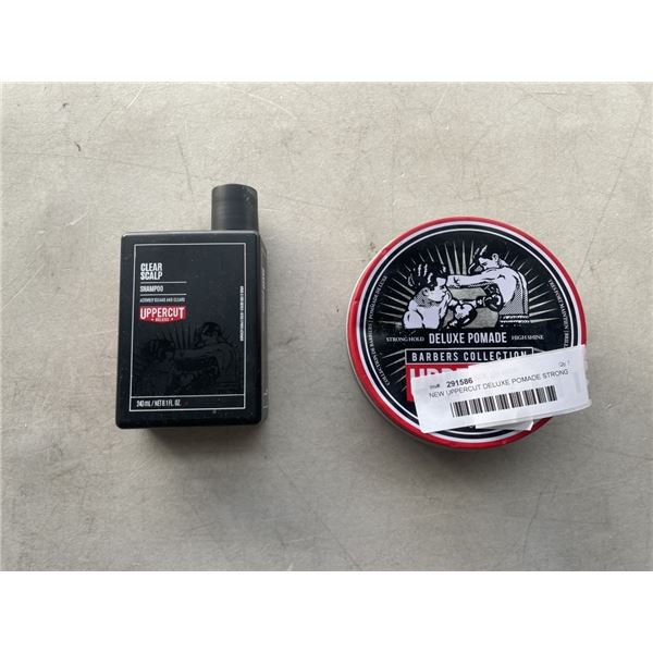 NEW UPPERCUT DELUXE POMADE STRONG HOLD AND CLEAR SCALP SHAMPOO