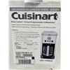 Image 5 : AS NEW CUSINART COFFEE MAKER
