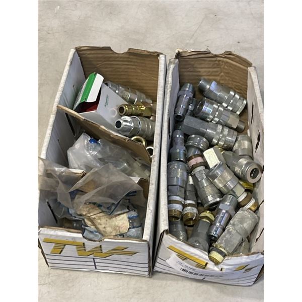 2 TRAYS OF QUICK CONNECT FITTINGS