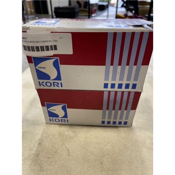 2 BOXES 20PCS #336 MECHANICAL DIAL COUNTER