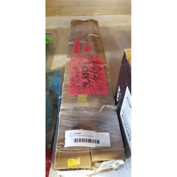 CASE OF NEW MOWER BLADES