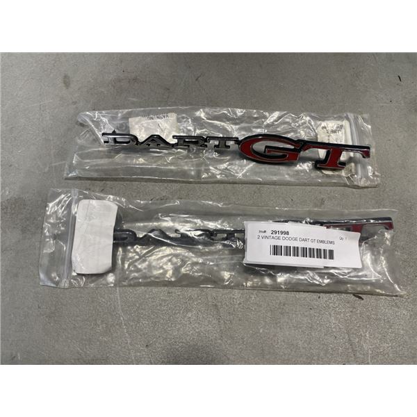 2 VINTAGE DODGE DART GT EMBLEMS