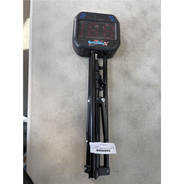 SPEED TRACK X RADAR GUN WITH TRIPOD STAND