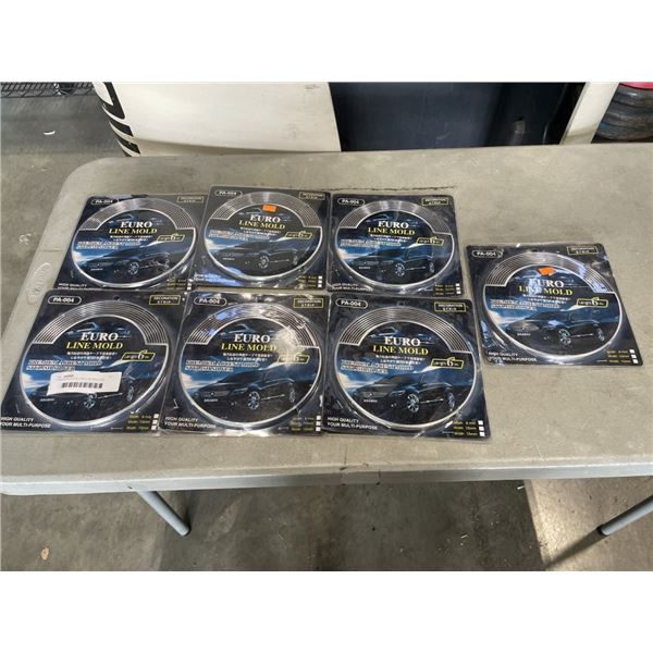 7 PACKS OF EURO LINE CAR MOLDING