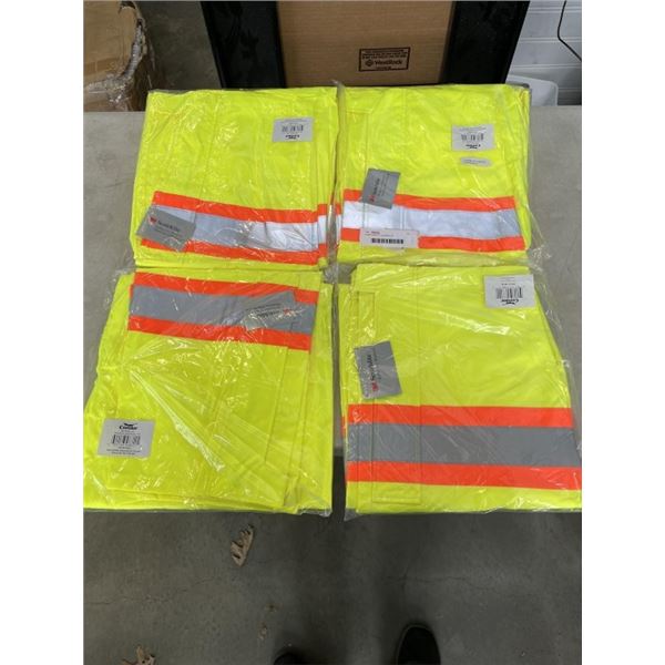 4 NEW SAFETY COVERALLS