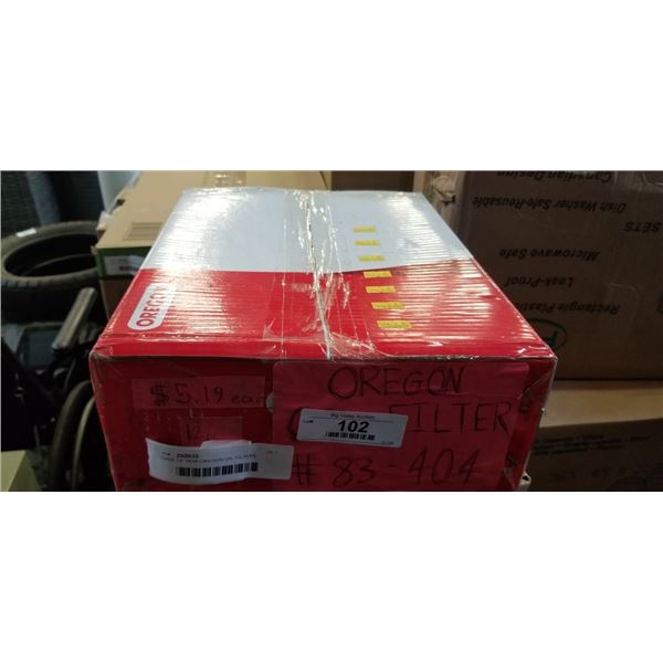 CASE OF NEW OREGON OIL FILTERS
