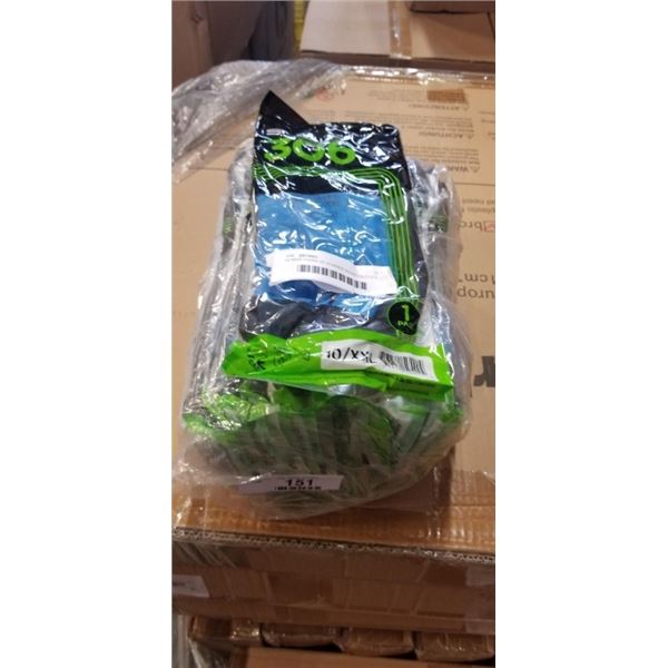 12 NEW PAIRS OF RUBBER WORK GLOVES, XXL