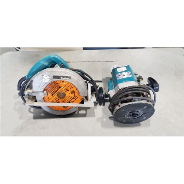 MAKITA ROUTER AND MAKITA SKILL SAW