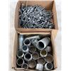 Image 1 : 2 BOXES OF THREADED PIPES AND 6" AND SHORTER BOLTS