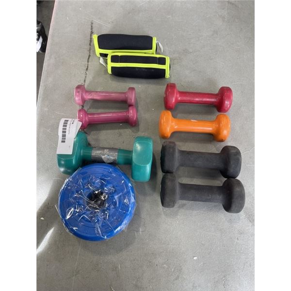 ASSORTED HAND WEIGHTS