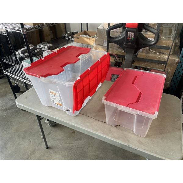 2 HDX STORAGE TOTES