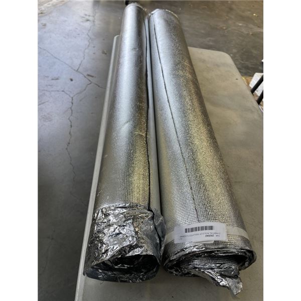 2 PARTIAL ROLLS OF INSULATED FLOORING UNDERLAY