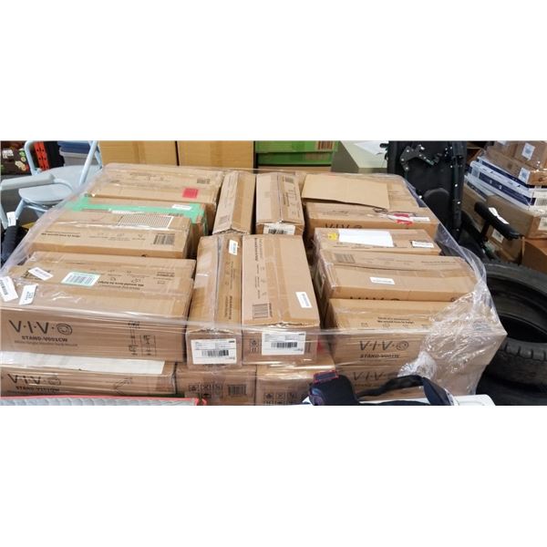 PALLET OF VIVO MOUNTS AND ACCESSORIES