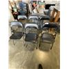 Image 1 : 6 BLACK FOLDING CHAIRS