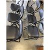 Image 3 : 6 BLACK FOLDING CHAIRS