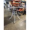 Image 4 : AS NE RATANA 'SEATTLE' BAR  PATIO TABLE, 36 X 36 INCH TOP AND 38 INCH TALL, ALUMINUM FRAME