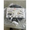 Image 1 : AS NEW 100FT INDOOR OUTDOOR 3 WIRE GROUNDED HEAVY DUTY LIGHTED EXTENSION CORD, BLACK, 12AWG, 3 OUTLE
