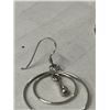 Image 2 : PAIR OF STERLING SILVER DANGLE EARRINGS EACH MARKED 925