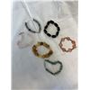 Image 1 : 6 SEMI PRECIOUS STONE BEADS BRACELETS