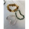 Image 4 : 6 SEMI PRECIOUS STONE BEADS BRACELETS
