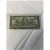 Image 1 : 1937 BANK OF CANADA KING GEORGE VI ONE DOLLAR BILL - JAN 2, 1937