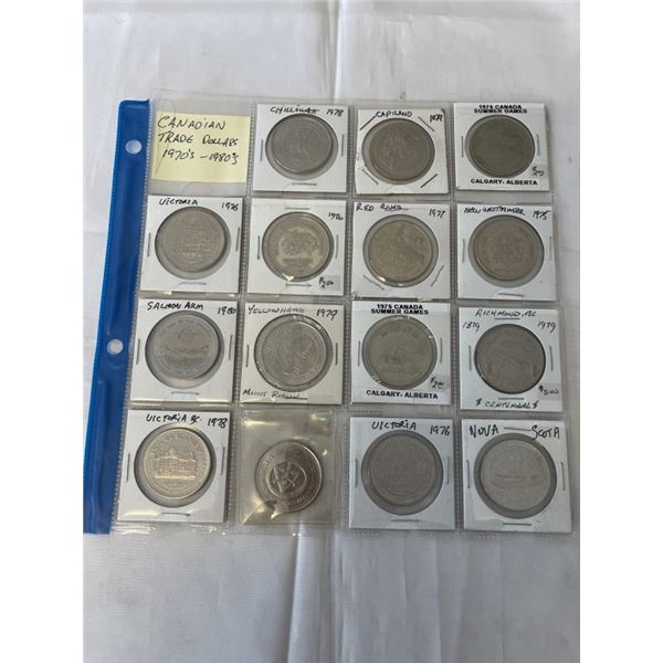 CANADIAN TRADE DOLLARS 1970-1980