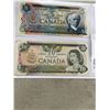 Image 3 : CANADA 1972  5 DOLLAR BANK NOTE AND 1979  20 DOLLAR BANK NOTE