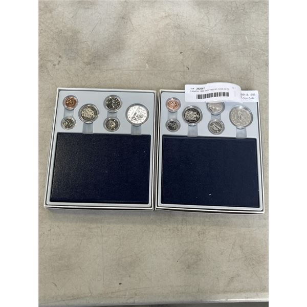 CANADA 1984 AND 1985 BC COIN SETS