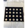 Image 1 : TRAY OF 20 SILVER COINS, 19 ARE GENUINE SILVER