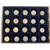 Image 2 : TRAY OF 20 SILVER COINS, 19 ARE GENUINE SILVER