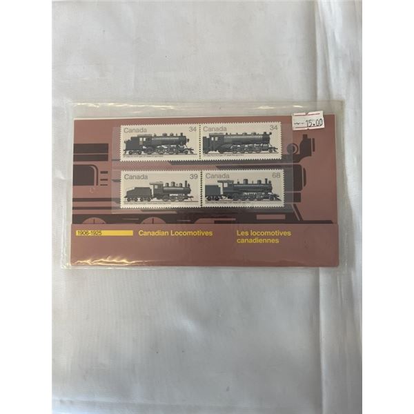 1906-1925 CANADIAN LOCOMOTIVES SEALED STAMPS