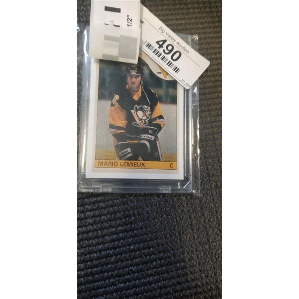 MARIO LEMIEUX CARD - UNAUTHENTIC, REPRINT