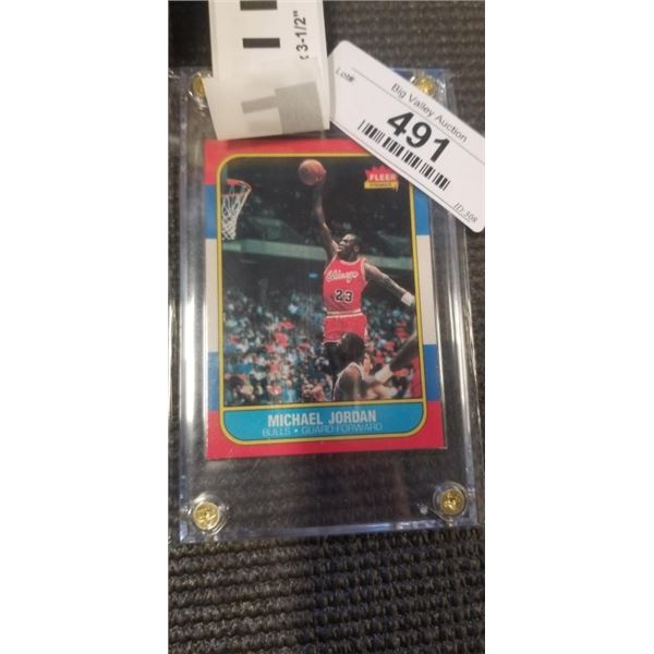 MICHAEL JORDAN BASKETBALL CARD - REPRINT, UNAUTHENTIC