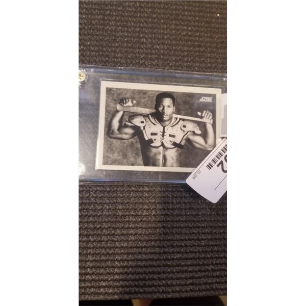 BO JACKSON BASEBALL CARD - REPRINT, UNAUTHENTIC