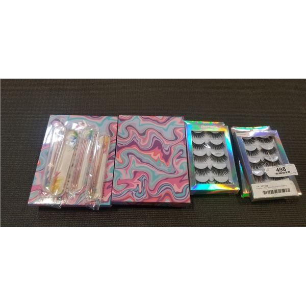 8 NEW EYELASH KITS AND 4 PIMPLE POPPER KITS
