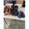 Image 1 : 3 NEW PAIRS OF WOMENS SIZE 6.5 BOOTS AND SLIPPERS